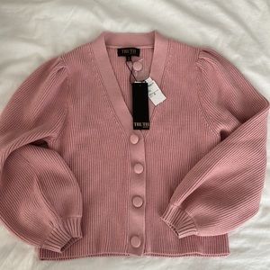 Truth by Republic dusty pink knit cardigan nwt